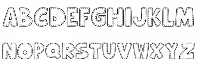Hooman Stitch フォント 大文字