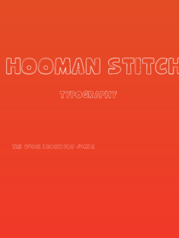 Hooman Stitch Poster