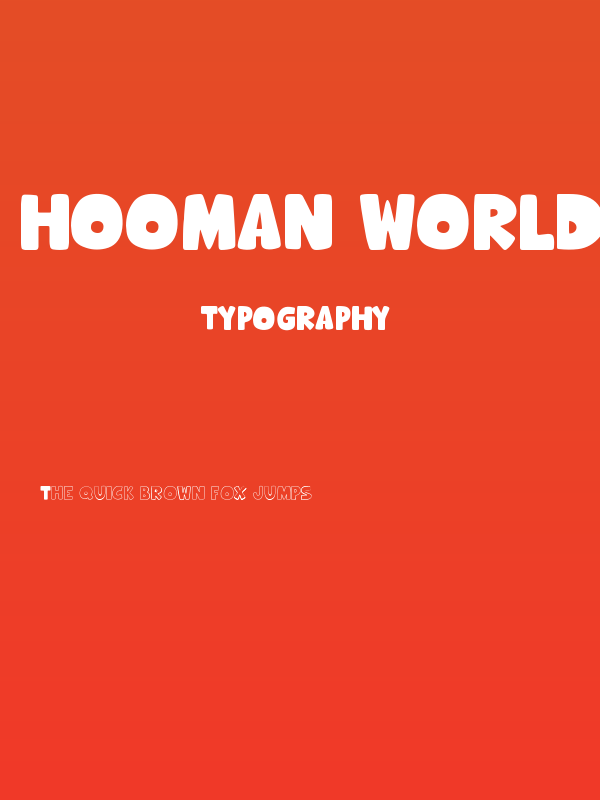 Hooman World Poster