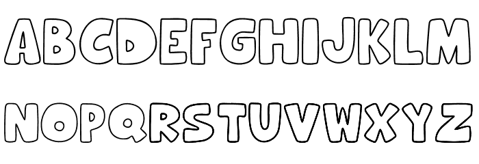 Hooman World Font LOWERCASE