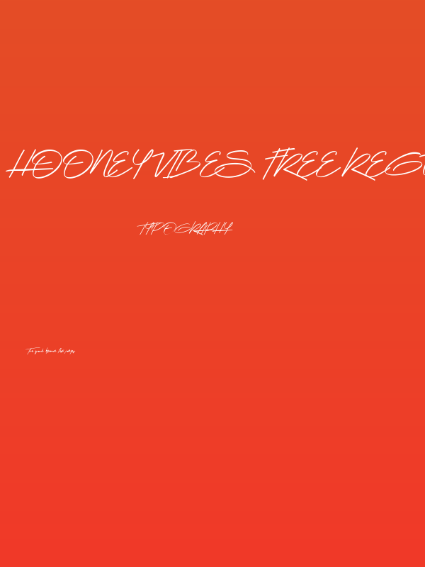 Hooney Vibes Free Regular Poster