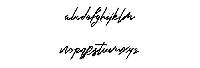 Hooney Vibes Free Regular Font LOWERCASE
