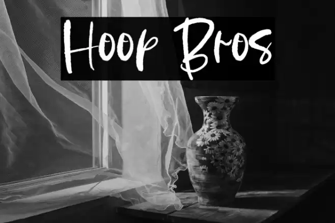 Hoop Bros Font examples