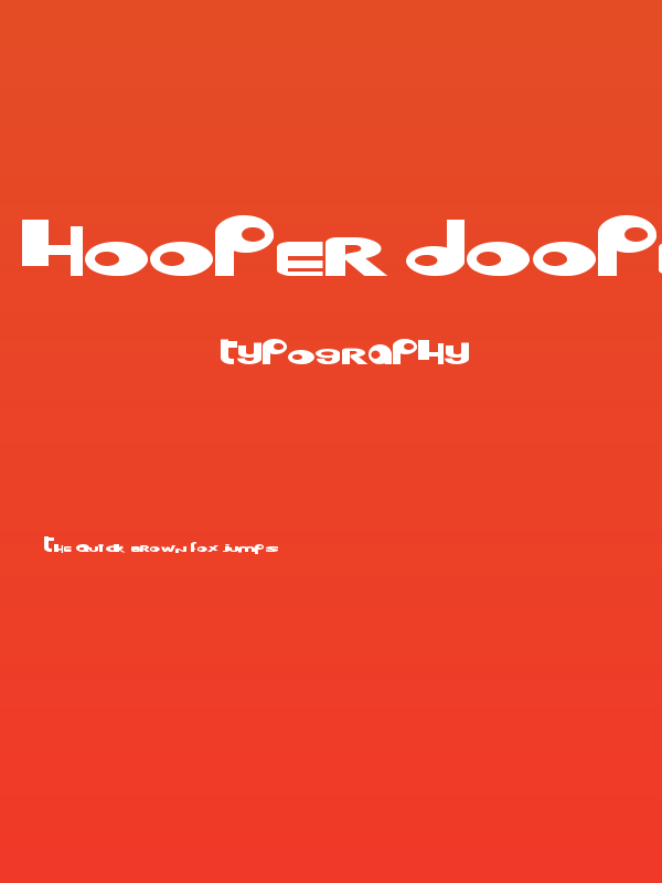 Hooper dooper Poster