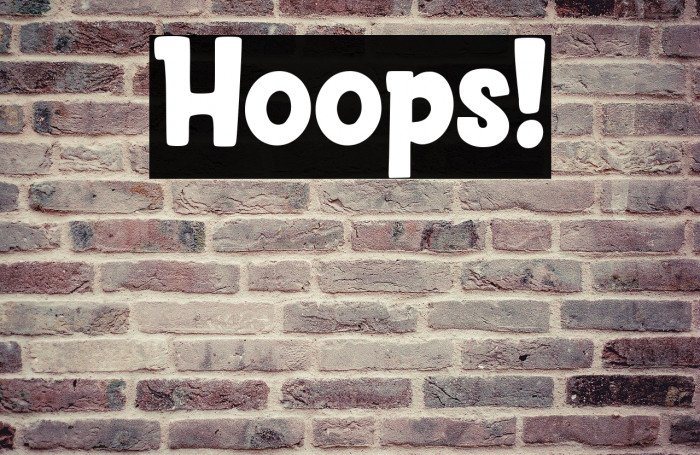 Hoops! Font examples
