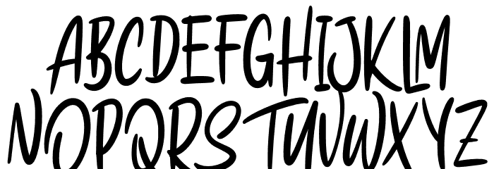 Hoosky Font UPPERCASE