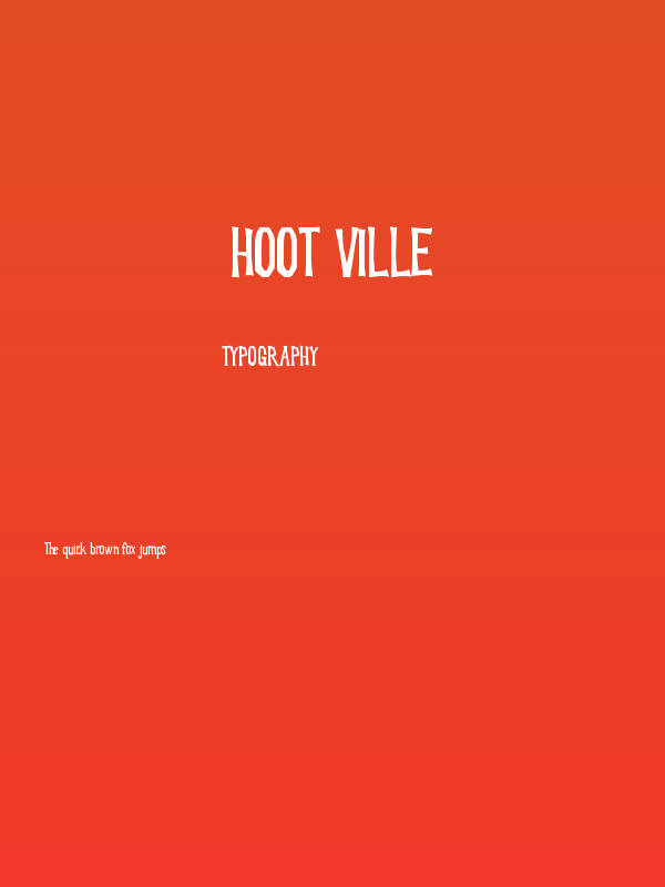Hoot Ville Poster