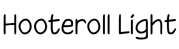 Hooteroll Light Font
