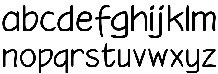 Hooteroll Light Font LOWERCASE