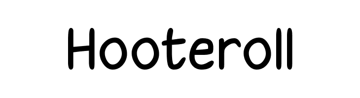 Hooteroll Font