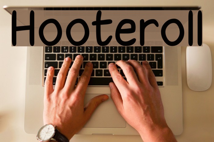 Hooteroll Font examples