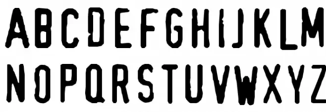 Hootie! Font UPPERCASE