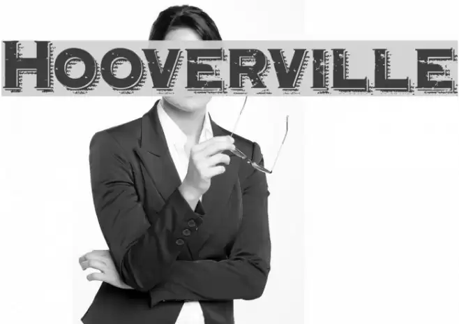 Hooverville Font examples