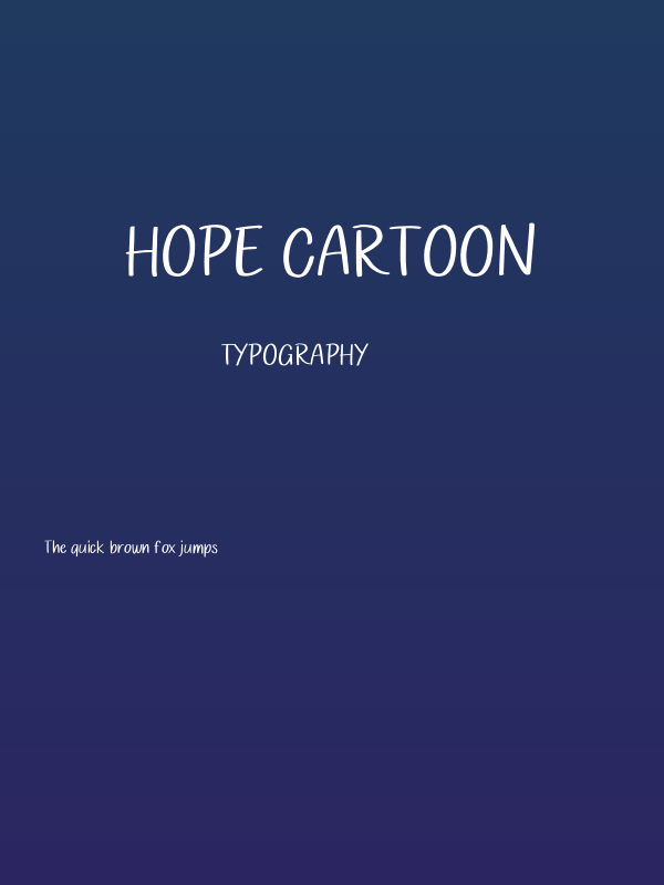 Hope Cartoon Poster