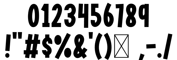 Hope City フォント その他の文字