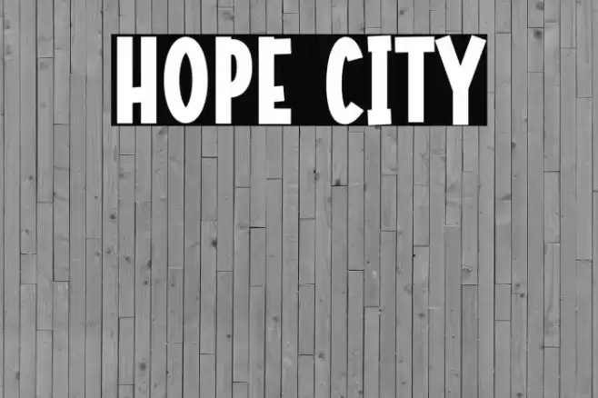Hope City फ़ॉन्ट examples