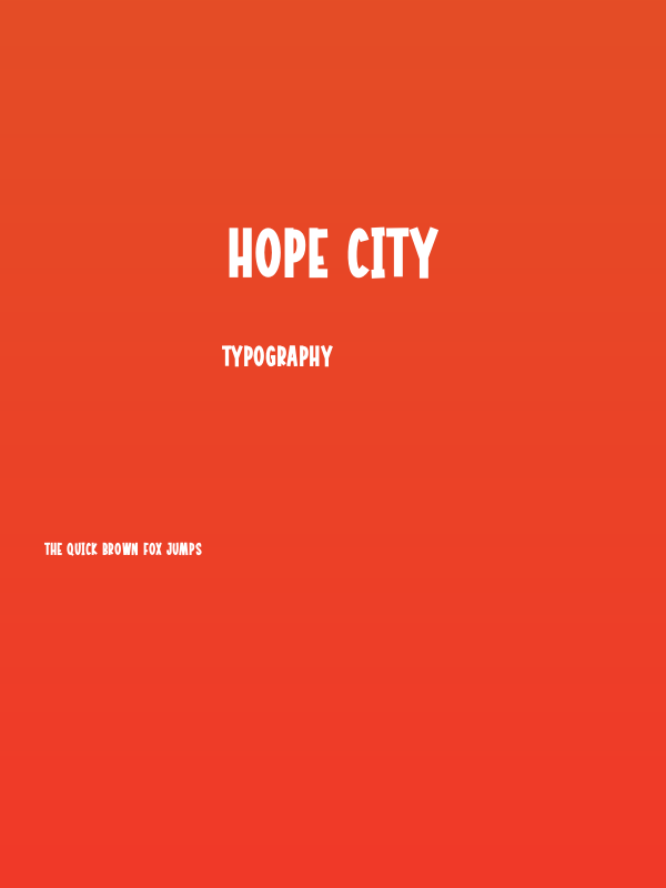 Hope City Poster