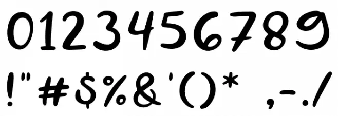 Hope Club Font OTHER CHARS