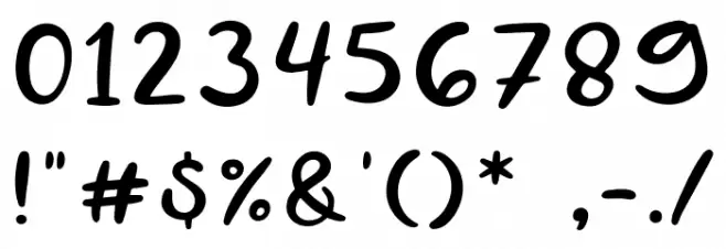 Hope Club Font OTHER CHARS