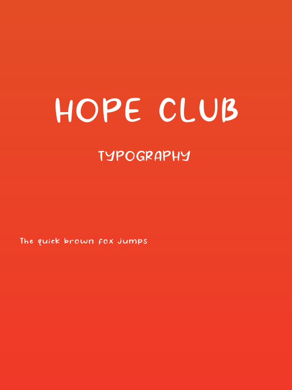 Hope Club Poster