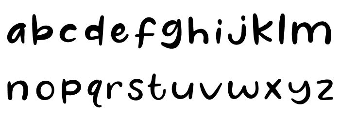 Hope Club Font LOWERCASE