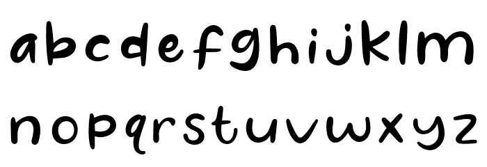 Hope Club Font LOWERCASE