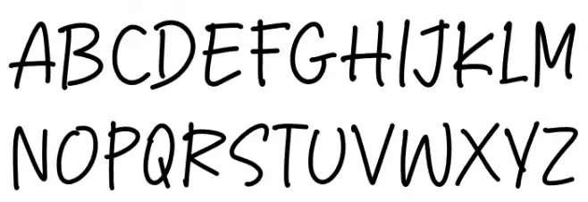 Hope Take Font UPPERCASE