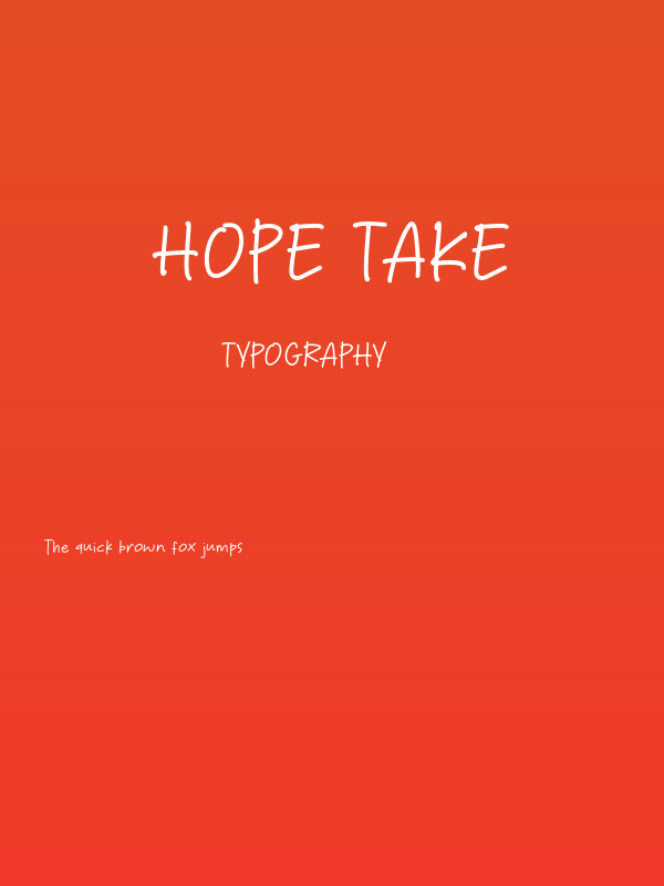 Hope Take Poster