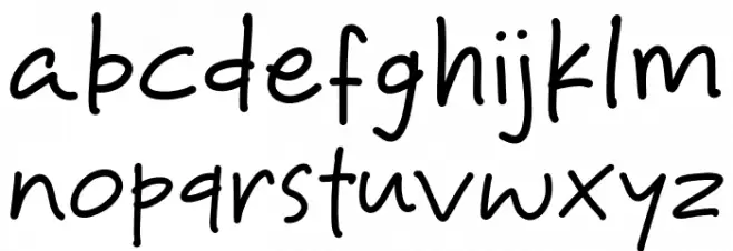 Hope Take Font LOWERCASE