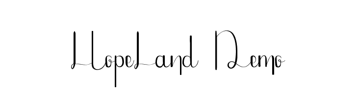 HopeLand Demo  font caratteri gratis