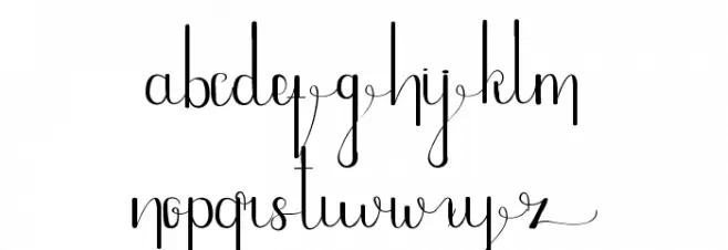 HopeLand Demo Schriftart Kleinbuchstaben