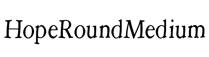 HopeRoundMedium Fonte