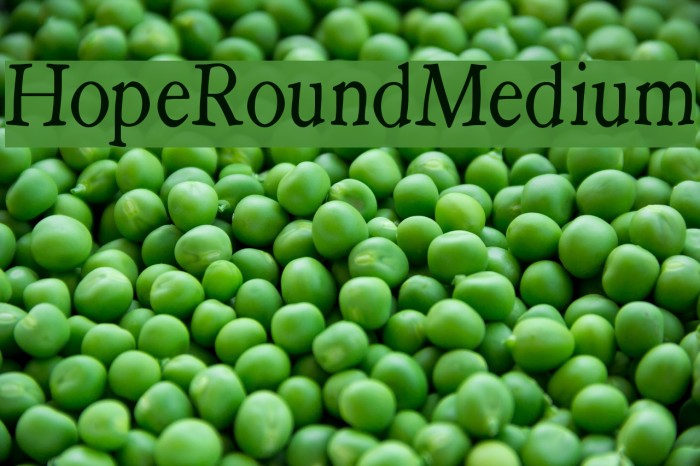 HopeRoundMedium Font examples