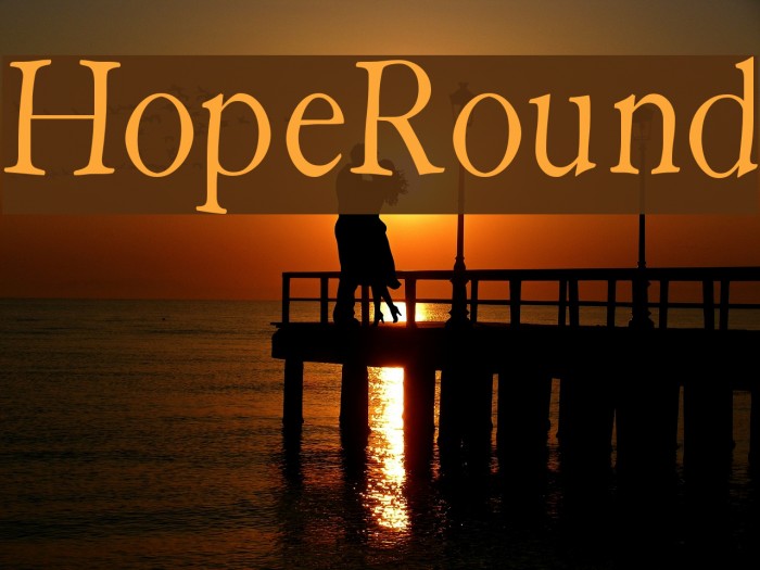 HopeRound Font examples
