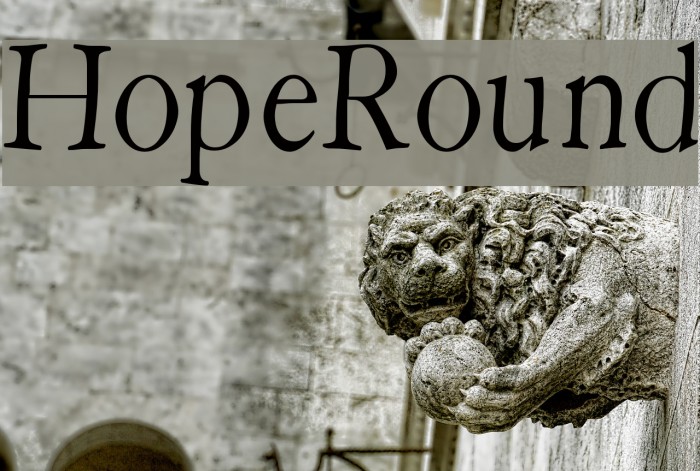 HopeRound Font examples