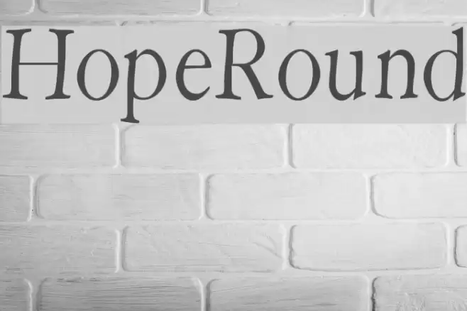HopeRound Font examples