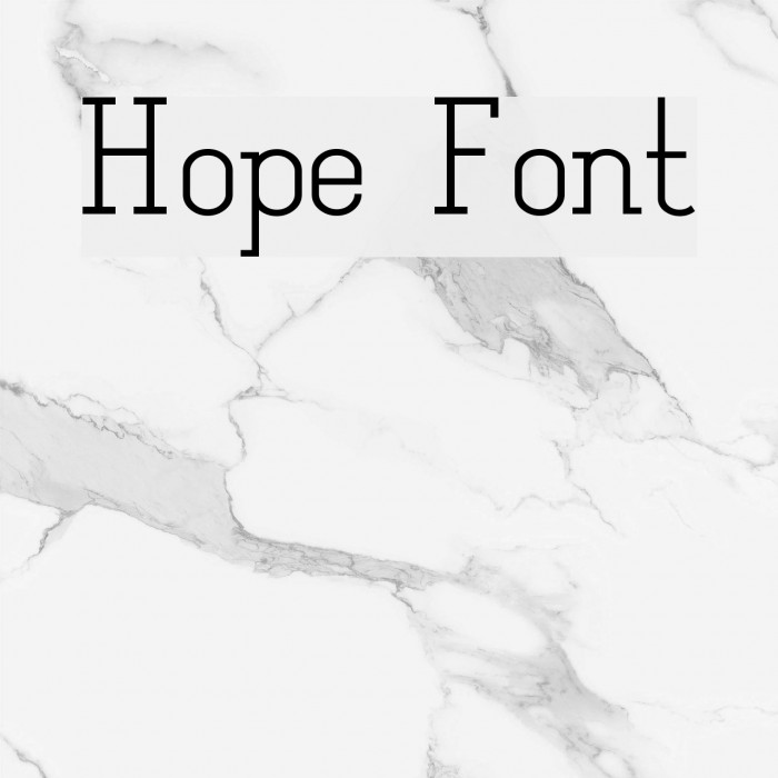 Hope Font examples