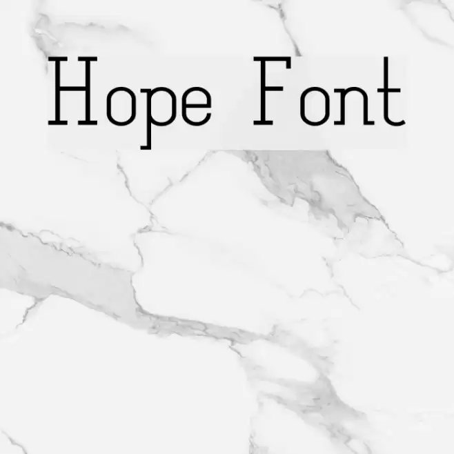 Hope Font examples