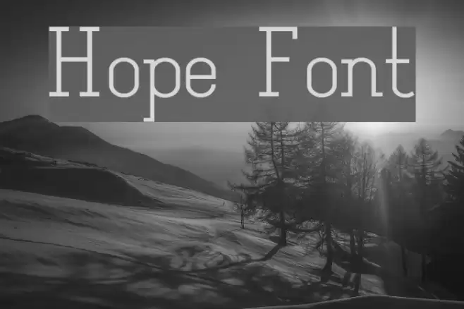 Hope Font examples