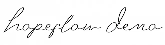 Hopeflow Demo Fonte