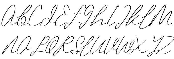 Hopeflow Demo Font UPPERCASE