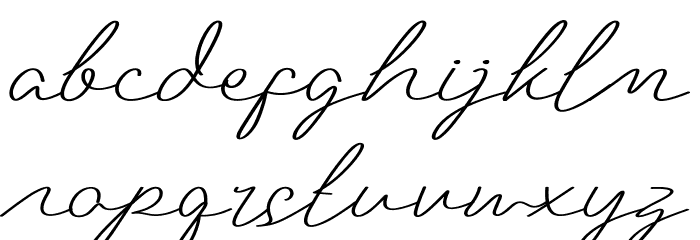 Hopeflow Demo Font LOWERCASE
