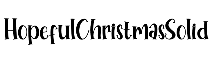 Hopeful Christmas Solid  font caratteri gratis
