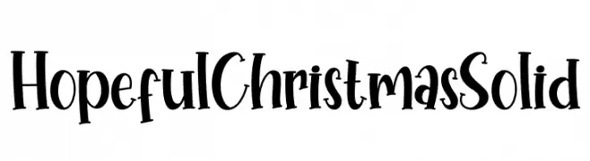 Hopeful Christmas Solid  नि: शुल्क फ़ॉन्ट्स डाउनलोड