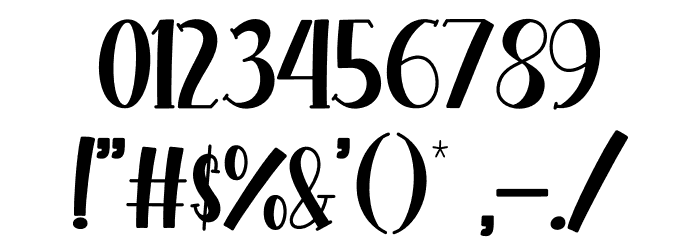 Hopeful Christmas Solid Font OTHER CHARS
