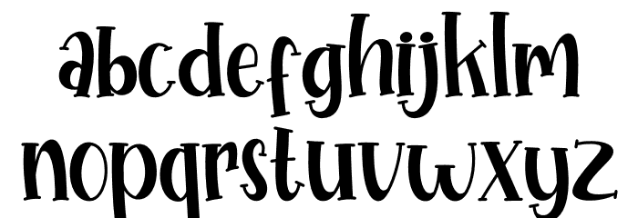 Hopeful Christmas Solid Font LOWERCASE