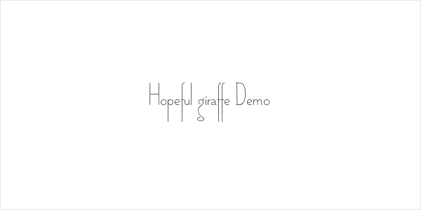 Hopeful giraffe Demo Logo