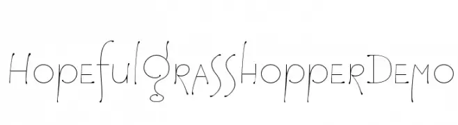 HopefulGrasshopper Demo  Frei Schriftart Herunterladen