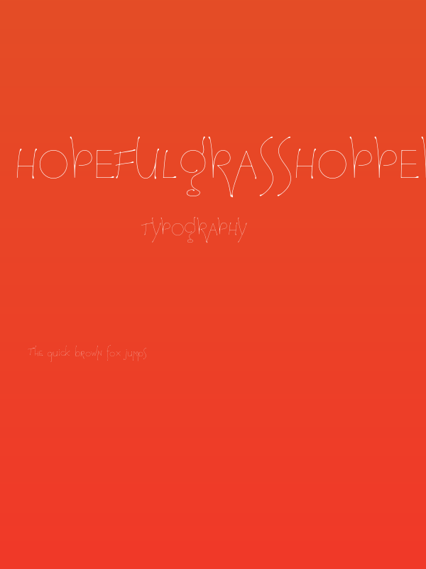 HopefulGrasshopper Demo Poster