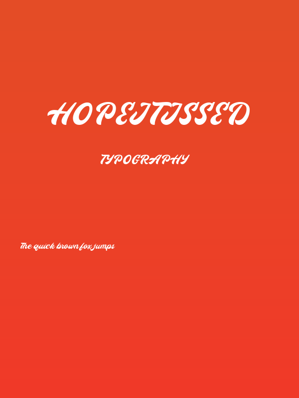 Hopeitissed Poster